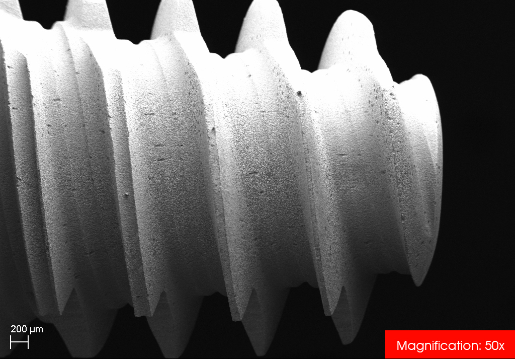 Grit Blasted Surface Topography / Acid Etched Surface Topography C